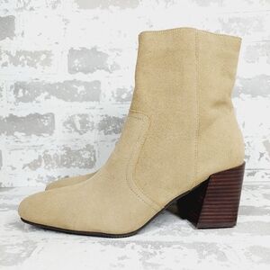 NEW Blondo Women's Sadie Waterproof Tan Suede Ankle Booties i234